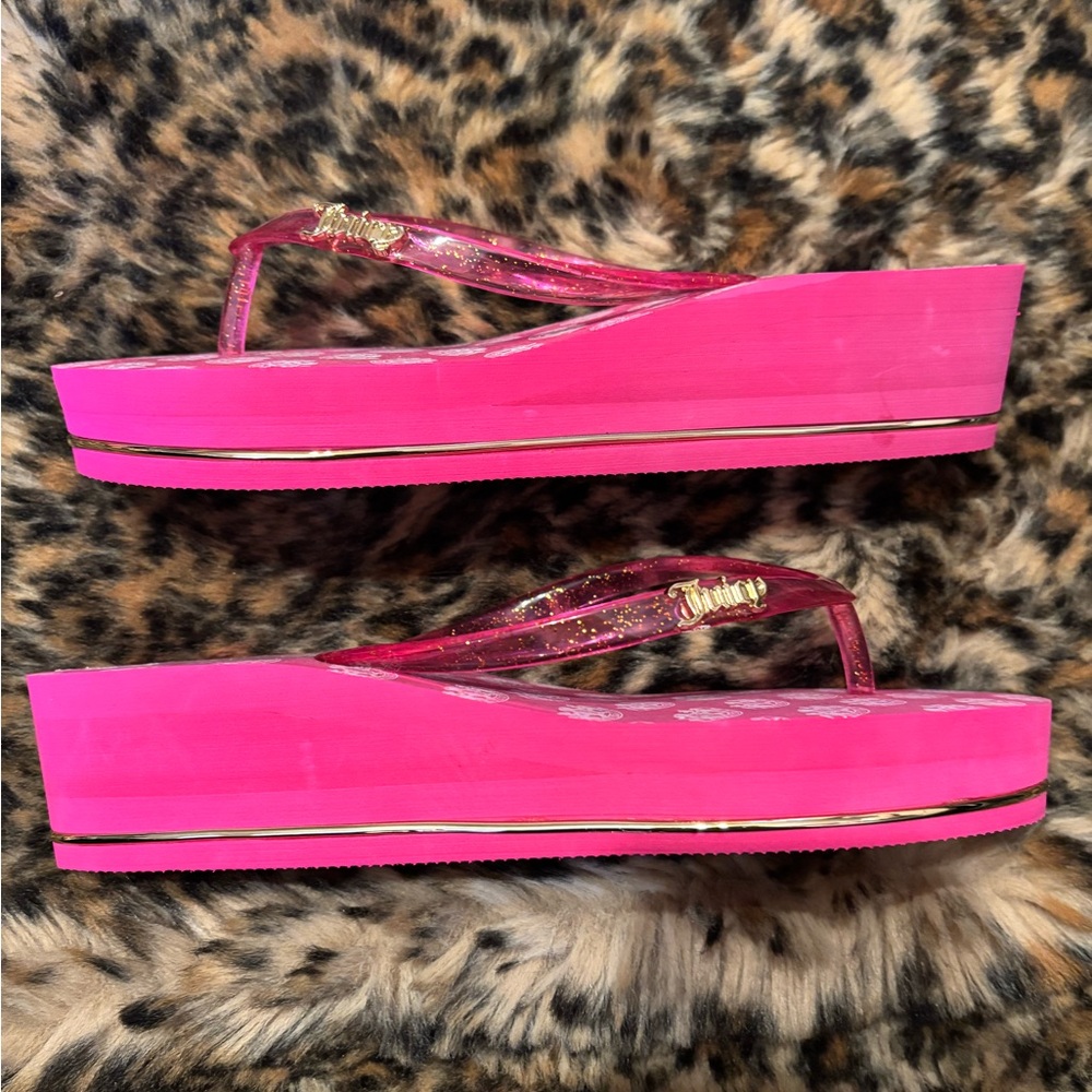 Juicy Couture Pink Platform Sandals